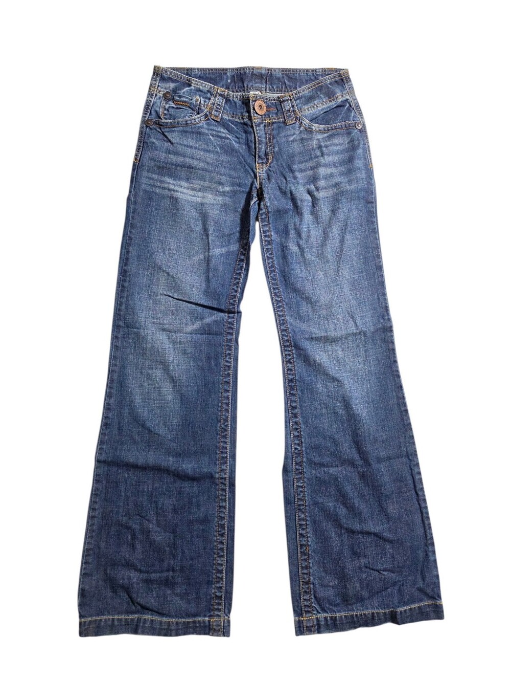 Vintage Y2K Aeropostale Low Rise Wide Leg Flare Jeans Women's Size 5/6 Cotton